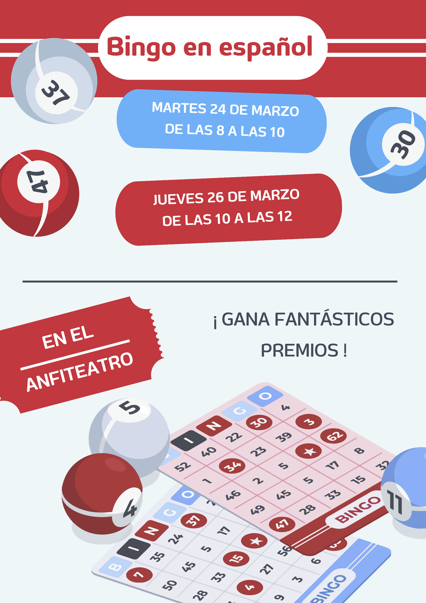 Affiche du bingo loco