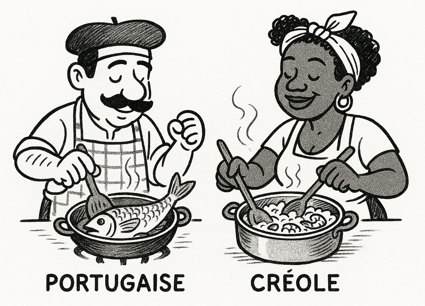 Menu portugais et créole